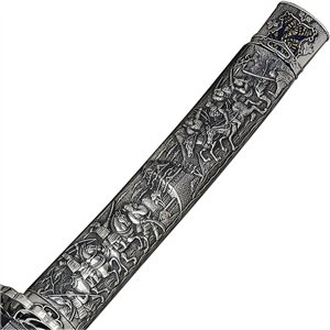 Katana Silver Engraved