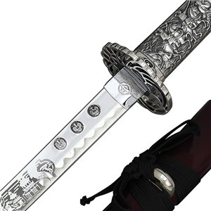 Katana Silver Engraved