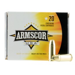 Armscor AC97N USA  9mm Luger 124 gr Jacket Hollow Point 20 Per Box 25 Case