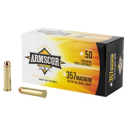 Armscor FAC3576N USA  357 Mag 158 gr Full Metal Jacket 50 Per Box 20 Case