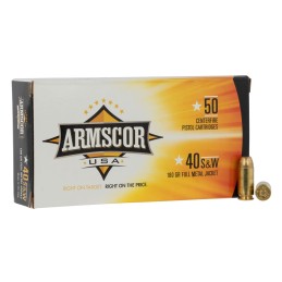 Armscor FAC402N USA  40 SW 180 gr Full Metal Jacket 50 Per Box 20 Case