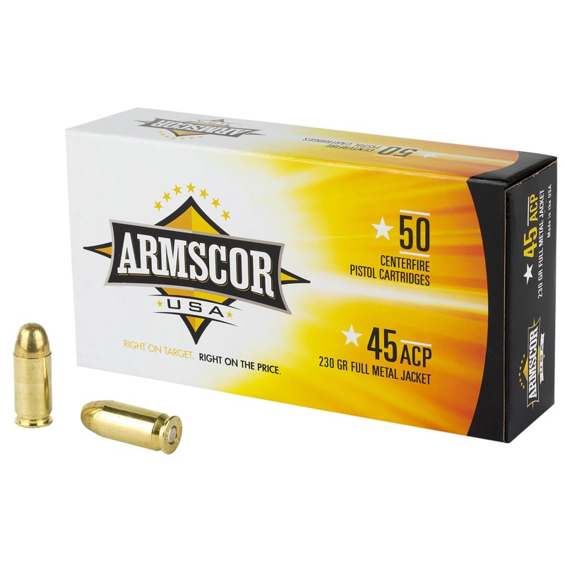 Armscor FAC4512N USA  45 ACP 230 gr Full Metal Jacket 50 Per Box 20 Case