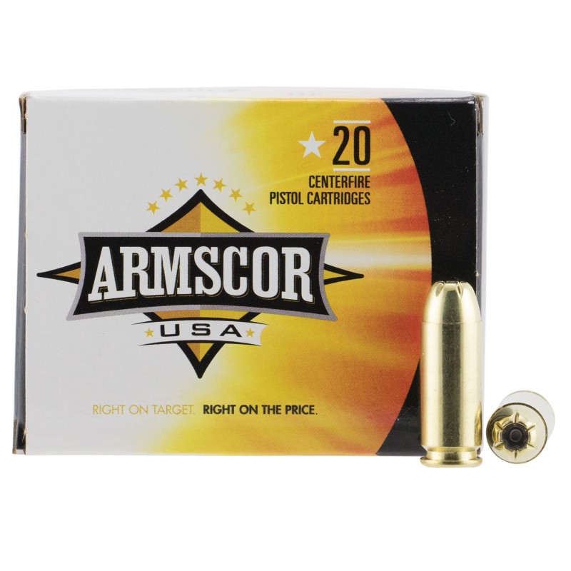 Armscor FAC103N USA  10mm Auto 180 gr Jacket Hollow Point 20 Per Box 25 Case