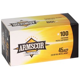 Armscor 50443 Precision Value Pack 45 ACP 230 gr Full Metal Jacket 100 Per Box 12 Case