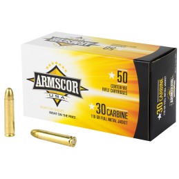 Armscor FAC30CIN USA  30 Carbine 110 gr Full Metal Jacket 50 Per Box 20 Case