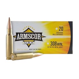 Armscor FAC3081N USA  308 Win 147 gr Full Metal Jacket 20 Per Box 10 Case