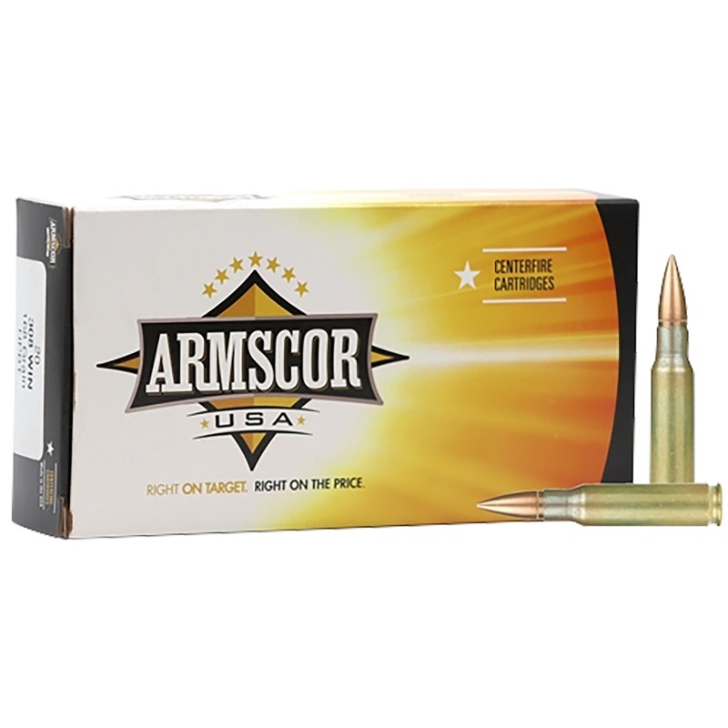 Armscor AC3082N USA  308 Win 168 gr Hollow Point Boat Tail 20 Per Box 10 Case