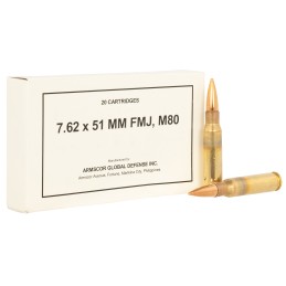 Armscor 50319 Rifle M80 7.62x51mm NATO 147 gr Full Metal Jacket 20 Per Box 10 Case