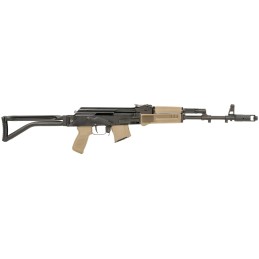 Arsenal SAM7SF84EFDEM SAM7SF 84E 7.62x39mm 16.33 101 Black Rec Folding Stock FDE Polymer GripHandguard Muzzle Brake Ambi Safety 