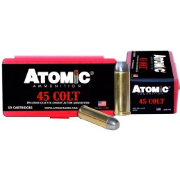 Atomic Ammunition 00434 Cowboy Action Precision Craft 45 Colt 200 gr Lead Round Nose Flat Point 50 Per Box 10 Case