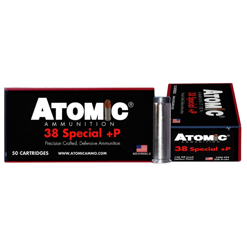 Atomic Ammunition 419 Pistol Precision Craft 38 Special P 148 gr Lead Hollow Point 50 Per Box 10 Case