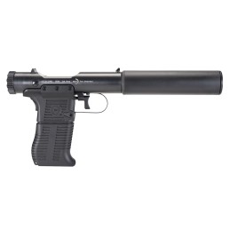 BT Firearms 410111 Station Six  9mm Luger 91 3.50 Barrel5.10 Suppressor Black Hard Coat Anodized Black PreScored Grips