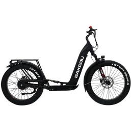 Bakcou Ebikes SGZYMB Grizzly Electric Scooter Matte Black Bafang 1000W RearHub Motor 25 mph Speed