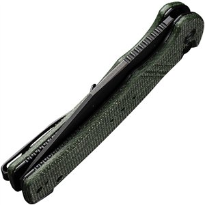 Cogent Button Lock Grn Micarta