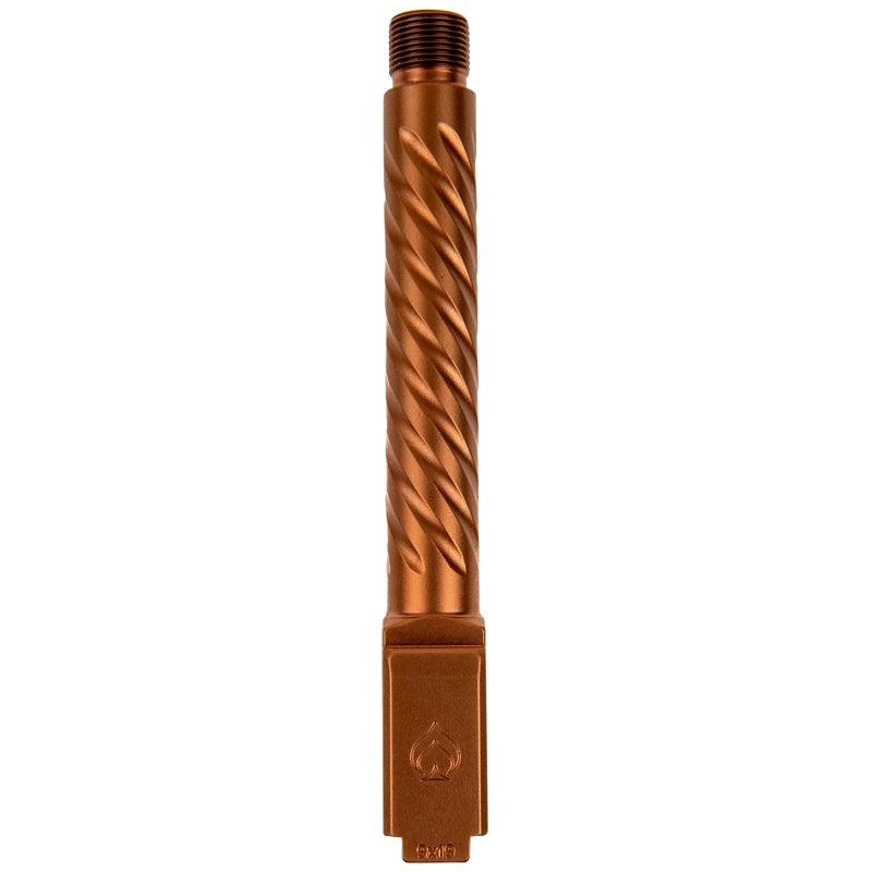 Ballistic Advantage BAPSG175T3R Premium Series  ThreadedSpiral Fluted 9mm Luger Copper PVD Fits Glock 17 Gen 5