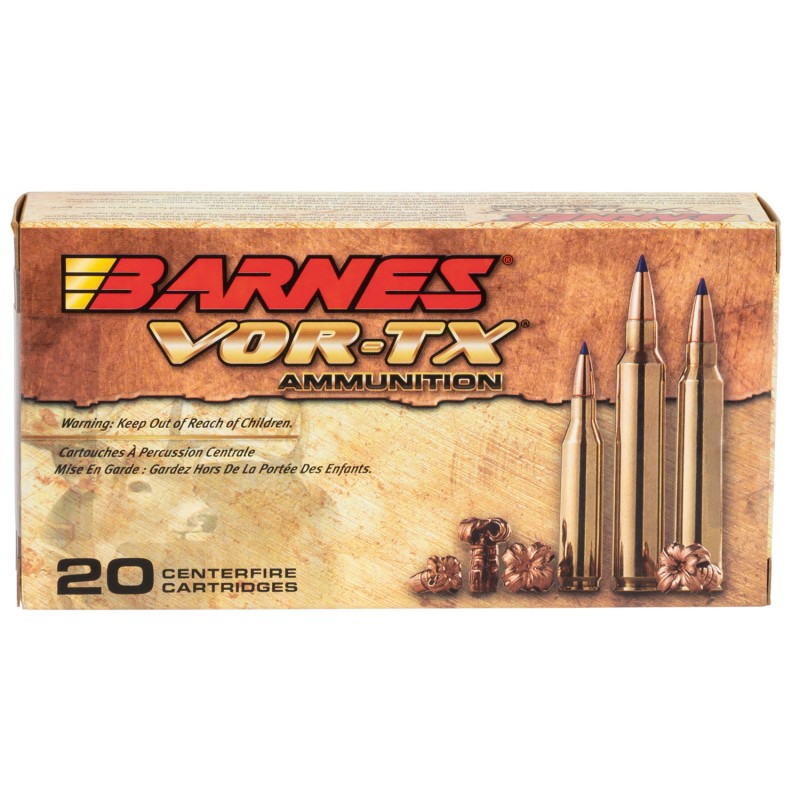 Barnes Bullets 21541 VORTX Rifle 308 Win 168 gr Tipped TSX Boat Tail 20 Per Box 10 Case