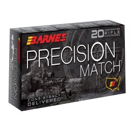 Barnes Bullets 30846 Precision Match  5.56x45mm NATO 69 gr Open Tip Match Boat Tail 20 Per Box 10 Case