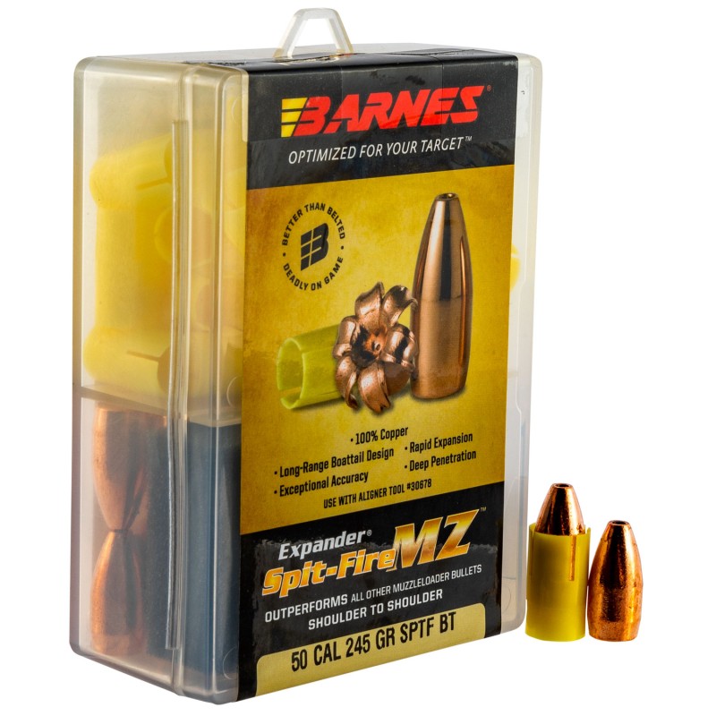 Barnes Bullets 30574 SpitFire MZ Expander 50 Cal Spit Fire MZ 245 gr 24rd Box