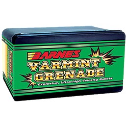 Barnes Bullets 30198 Varmint Grenade Ultra High Velocity 223 Rem .224 50 gr Flat Base Hollow Point 100 Per Box