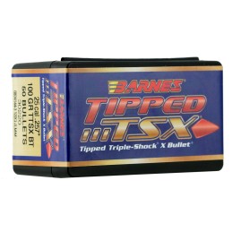 Barnes Bullets 30220 Tipped TSX  25 Cal .257 100 gr TTSX Boat Tail 50 Per Box