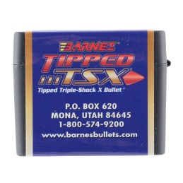 Barnes Bullets 30242 Tipped TSX  6.5 Creedmoor .264 120 gr TTSX Boat Tail 50 Per Box