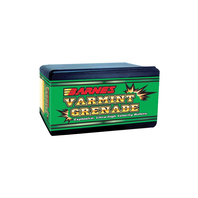 Barnes Bullets 30170 Varmint Grenade Ultra High Velocity 22 Hornet .224 30 gr Flat Base Hollow Point 100 Per Box