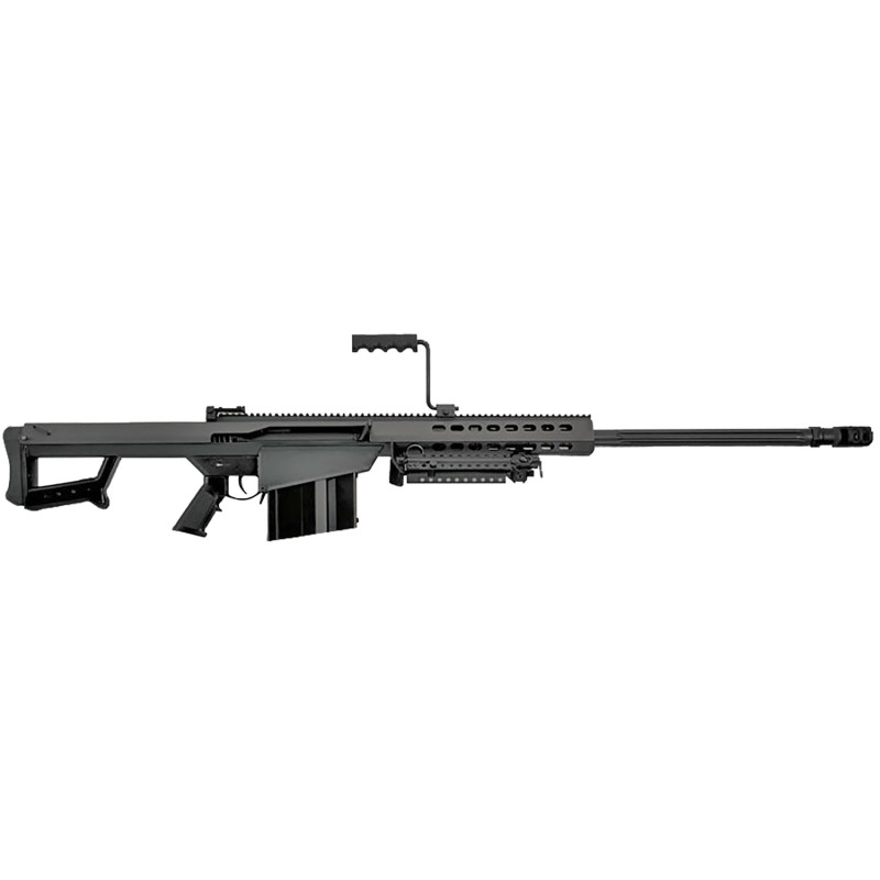 Barrett 13316 M82A1  50 BMG 101 29 ChromeLined Fluted Barrel Black Cerakote Steel Receiver Fixed Synthetic Stock wSorbothane Rec