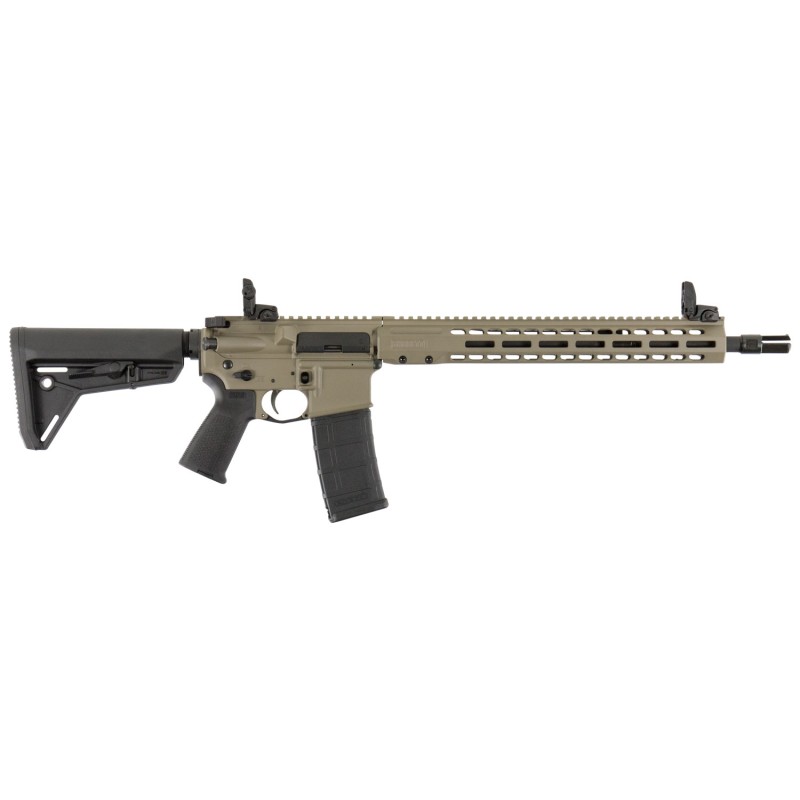 Barrett 17123 REC7 DI Carbine 5.56x45mm NATO 16 301 FDE Rec Black 6 Position Stock  Grip Includes FlipUp Sights