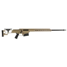 Barrett 18503 MRAD  338 Lapua Mag 26 101 Flat Dark Earth Cerakote Flat Dark Earth Fixed Adjustable Comb Stock Black Polymer Grip