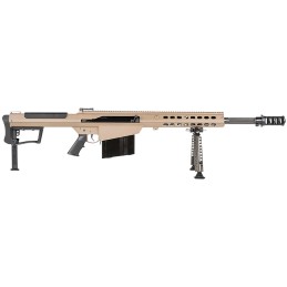 Barrett 18066 M107A1  50 BMG 20 101 Flat Dark Earth Cerakote Flat Dark Earth Fixed with Sorbothane Recoil Pad Stock Black Polyme