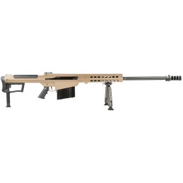 Barrett 18065 M107A1  50 BMG 29 101 Flat Dark Earth Cerakote Flat Dark Earth Fixed with Sorbothane Recoil Pad Stock Black Polyme