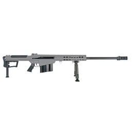 Barrett 18067 M107A1  50 BMG 29 101 Tungsten Gray Cerakote Tungsten Gray Fixed with Sorbothane Recoil Pad Stock Black Polymer Gr