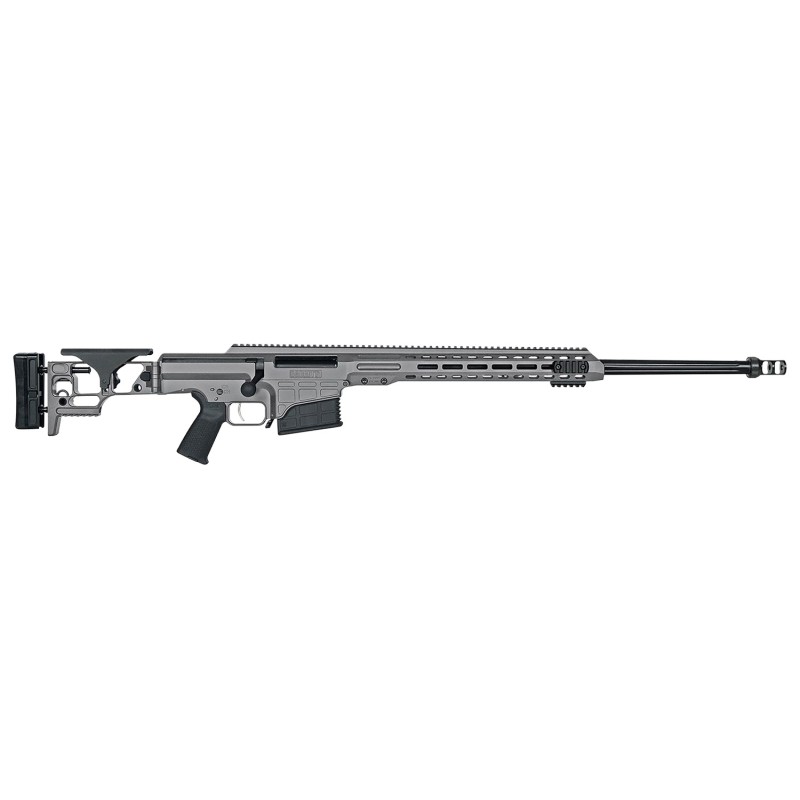 Barrett 18489 MRAD  300 Win Mag 26 101 Gray Gray Folding with Adjustable LOP Stock Black Polymer Grip Right Hand