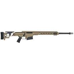 Barrett 18497 MRAD  6.5 Creedmoor 24 101 Flat Dark Earth Cerakote Flat Dark Earth Folding with Adjustable LOP Stock Black Polyme