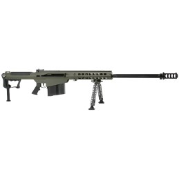 Barrett 14555 M107A1  50 BMG 101 29 ChromeLined Fluted Barrel OD Green Cerakote Aluminum Receiver OD Green Fixed Stock wThermalG