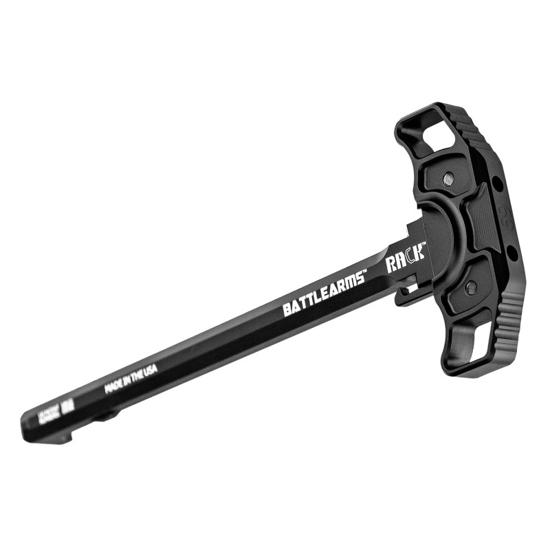 Battle Arms Development RACK15 Rack  Ambidextrous Charging Handle AR15 AR10 Black Hardcoat Anodized 7075T6 Aluminum