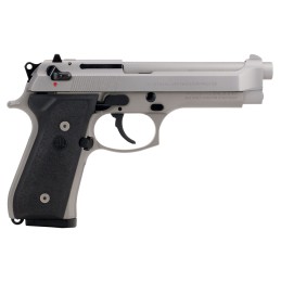 Beretta USA JS92F510CA 92FS Inox CA Compliant Full Size 9mm Luger 101 4.90 Satin Stainless Barrel Serrated Slide  Alloy Frame Bl