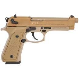 Beretta USA J90A1M9F49 M9  22 LR 151 4.90 FDE Cerakote Steel Barrel Serrated Slide Flat Dark Earth Cerakote Aluminum Frame wBeav