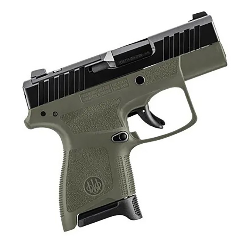 Beretta USA JAXN9278A1 APX A1 Carry MicroCompact Frame 9mm Luger 81 3 Blued Steel Barrel Black Serrated Steel Slide OD Green Pol