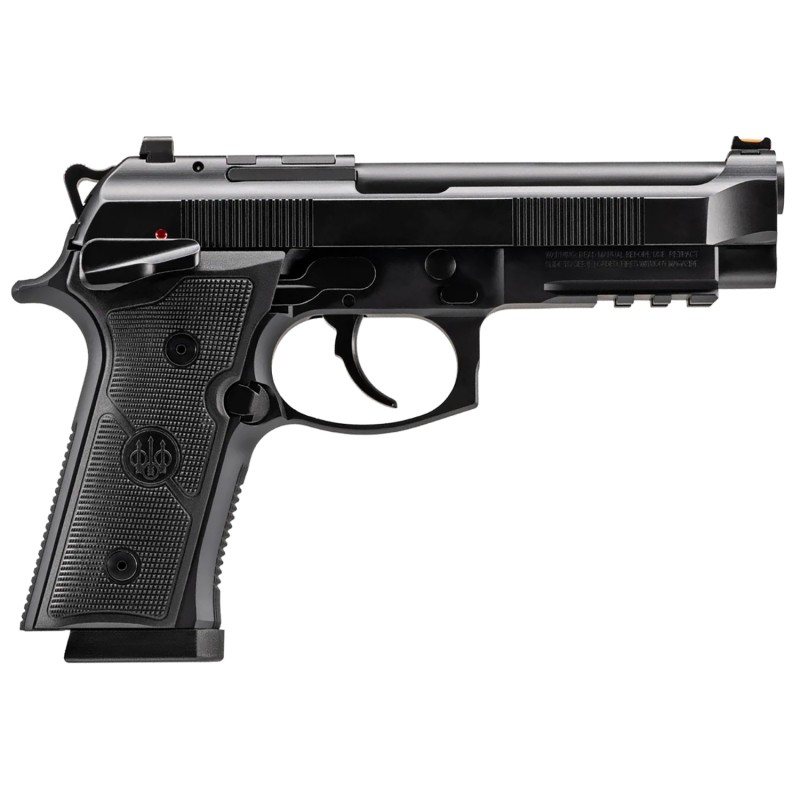 Beretta USA J92XFMSDA20 92GTS  9mm Luger 101 4.70 Black Inox Steel Barrel Black Cerakote Optic ReadySerrated Steel Slide  Alumin