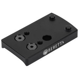 Beretta USA AG57 APX Optic Plate Black Fits Beretta APX Rear DovetailLeupold DeltaPoint Pro Footprint Mount