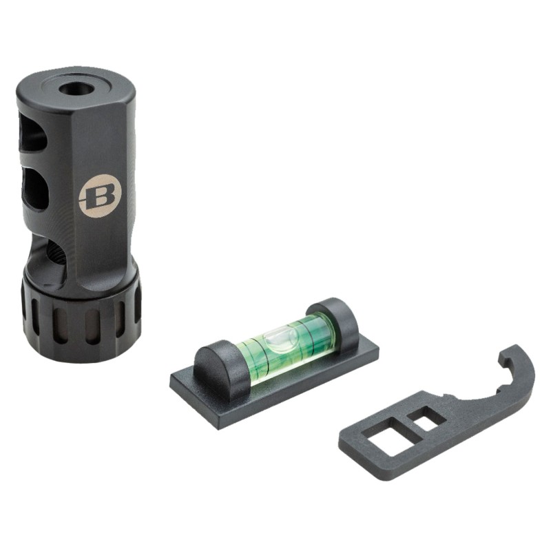 Bergara Rifles BA0006 ST1 Self Timing Muzzle Brake 5824 tpi Threads 1 Diameter 30 Cal