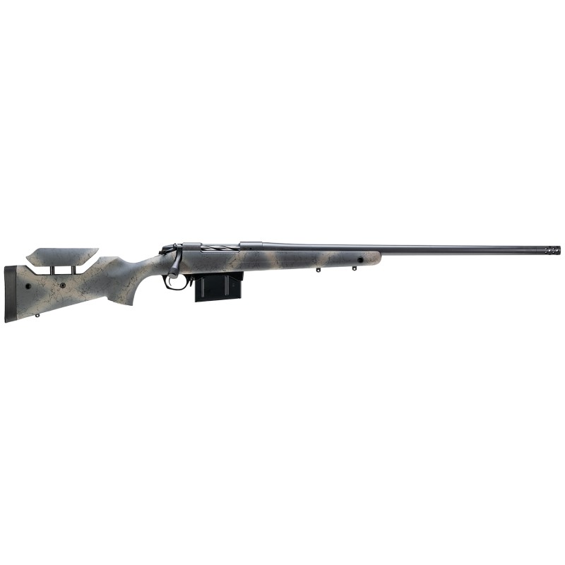 Bergara Rifles BL14LM657 B14 Wilderness Terrain 7mm Rem Mag 51 24 Threaded Sniper Gray Cerakote BarrelRec Adj. Cheek Piece SoftT