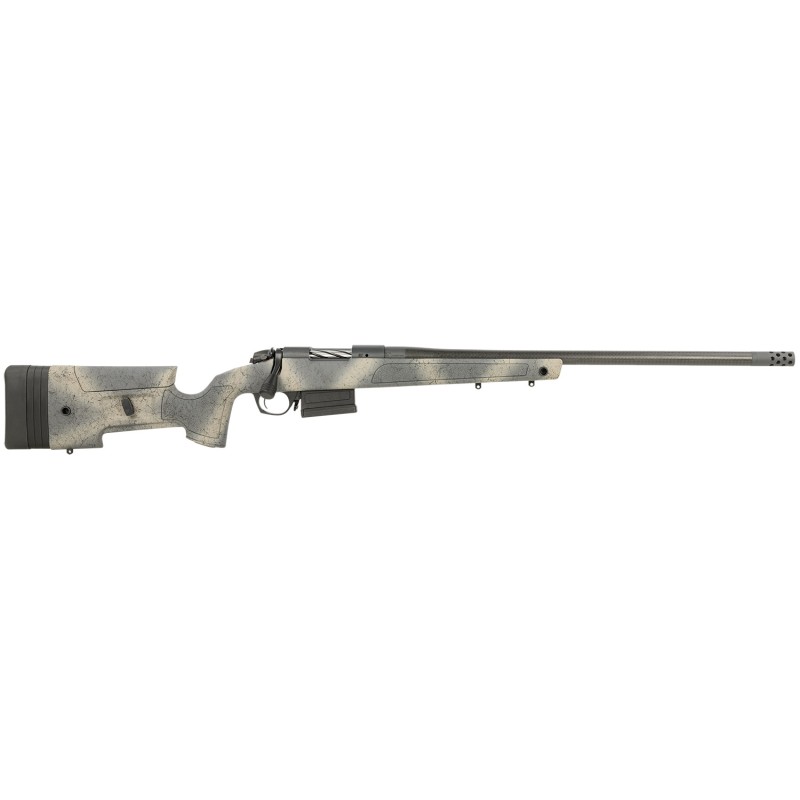 Bergara Rifles B14S382CF B14 HMR Carbon Wilderness 6.5 Creedmoor 51 24 Carbon Fiber Wrapped Barrel Woodland Camo Molded with Min