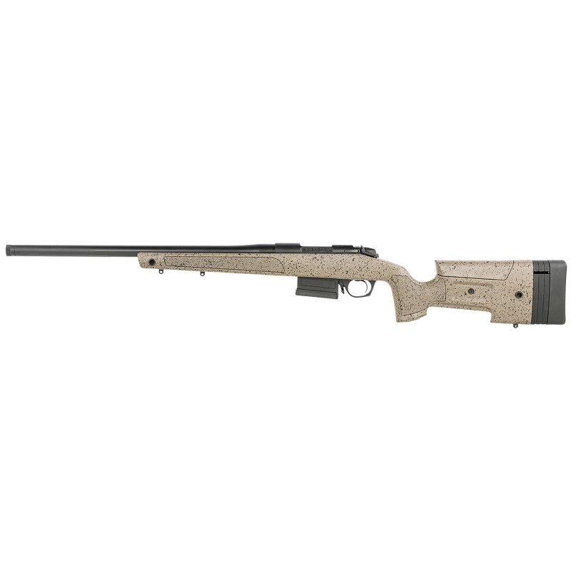 Bergara Rifles B14S352LC B14 HMR 6.5 Creedmoor 51 22 Graphite Black Cerakote Barrel Black Speckled Brown Molded wMiniChassis Adj