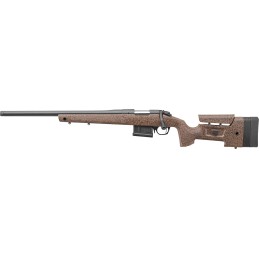 Bergara Rifles B14S354LC B14 HMR 22250 Rem 51 24 Graphite Black Cerakote Barrel Black Speckled Brown Molded wMiniChassis Adjusta