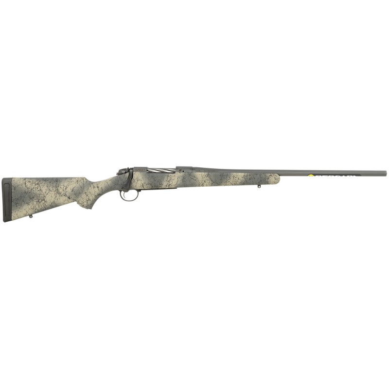 Bergara Rifles B14LM1113 B14 Wilderness Hunter 7mm PRC 31 22 Sniper Gray Cerakote Barrel  Receiver SoftTouch Woodland Camo