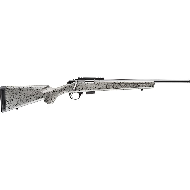 Bergara Rifles BMR001 BMR  Full Size 22 LR 51101 18 Matte Blued Steel Threaded Barrel  Drilled  Tapped Steel Receiver Fixed Gray