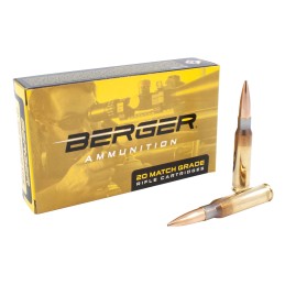 Berger Bullets 60030 Target Rifle 308 Win 155.5 gr Fullbore Target 20 Per Box 10 Case