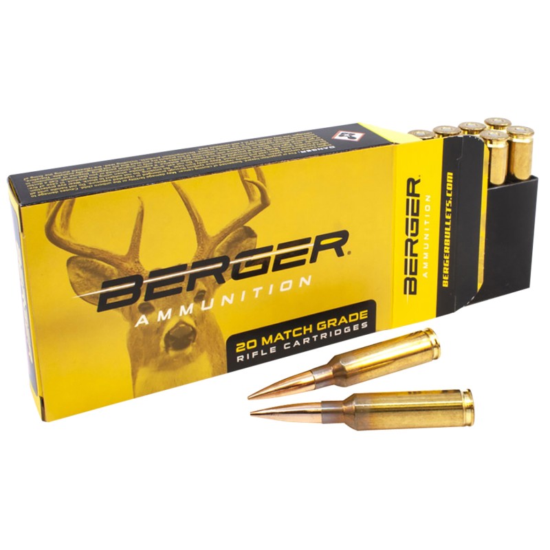 Berger Bullets 31070 Target Rifle 6.5 Creedmoor 156 gr Hybrid 20 Per Box 10 Case